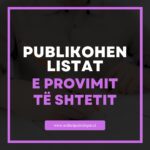 Publikohen listat emërore të Provimit të Shtetit